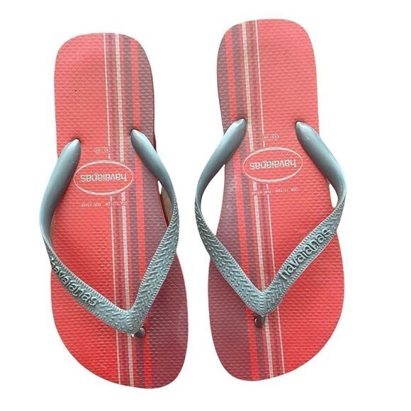 Havaianas Brazil Red/black flip‎ flop mens 11/12 - Picture 1 of 4